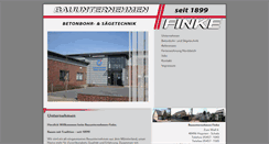 Desktop Screenshot of finke-bauunternehmung.com